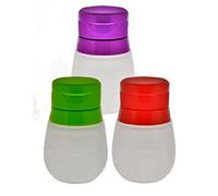 Petit Voyage Nourriture magasin de stockage de conteneurs de bouteille en silicone, 3-ct Lot