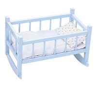 PETITCOLLIN - Lit bercelonnette bleu en bois pour Poupée - Accessoires Poupée pour enfant - 800115