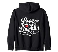 Petite Amie du Joueur de Ligne Épouse de Ligne Sweat à Capuche