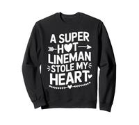 Petite Amie du Joueur de Ligne Épouse de Ligne Sweatshirt