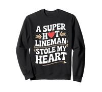Petite Amie du Joueur de Ligne Épouse de Ligne Sweatshirt