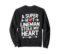 Petite Amie du Joueur de Ligne Épouse de Ligne Sweatshirt