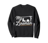 Petite Amie du Joueur de Ligne Épouse de Ligne Sweatshirt