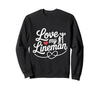 Petite Amie du Joueur de Ligne Épouse de Ligne Sweatshirt