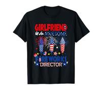 Petite amie d'un génial réalisateur de feux d'artifice, couple du 4 juillet T-Shirt