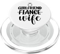 Petite Amie, fiancée, épouse, Couple Assorti Nouveau marié 2025 PopSockets PopGrip pour MagSafe