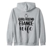 Petite Amie, fiancée, épouse, Couple Assorti Nouveau marié 2025 Sweat à Capuche