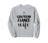 Petite Amie, fiancée, épouse, Couple Assorti Nouveau marié 2025 Sweatshirt