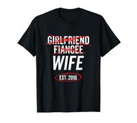 Petite Amie, fiancée, épouse, Est 2018, Mariage, Couple T-Shirt Graphique avec Valeur