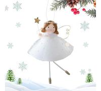 Petite Ange de Conte de fées - 14 cm, Mignon Pendentif Ange Fille à Suspendre | Figurine en Tissu | Décoration d'hiver pour Arbre de Noël, Manteau de Maison, fenêtre, fête et Cadeau Souvenir de