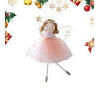 Petite Ange de Conte de fées - 14 cm, Mignon Pendentif Ange Fille à Suspendre | Figurine en Tissu | Décoration d'hiver pour Arbre de Noël, Manteau de Maison, fenêtre, fête et Cadeau Souvenir de