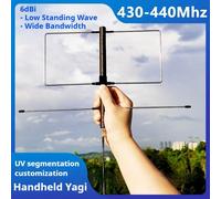 Petite antenne Yagi portative 433 MHz + Radio SDR extérieure UV à gain élevé, talkie-walkie directionnel, câble de 3m SMA SMA Femelle - 5m
