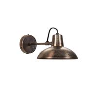 Petite applique murale en laiton marron antique, E14, 1 ampoule - House Doctor, Desk - 18x18x12 cm