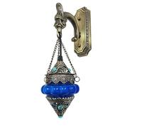 Petite Applique Murale en mosaïque Turque, Lampe Murale Marocaine en Verre Faite à la Main, Lanterne Arabe pour la décoration de la Maison, Salle à Manger, café, Bar, allée, Couloir, Bleu, fabriquée