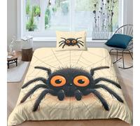 Petite araignée Décoration Bedding 2 Pièces Duvet Cover Set with Pillow Shams-Soft Brushed Microfiber Fabric-Wrinkle,Shrinkage And Fade Resistant-Easy Care Luxury Soft Bedding Single（135x200cm）