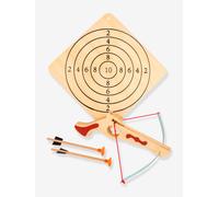 Small foot 5036 Tir à l’arbalète en bois, avec cible et deux flèches, article de sport / jeu de tir, à partir de 5 ans
