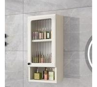 Petite armoire à pharmacie, support mural avec portes en verre, armoire de salle de bain compacte pour espaces étroits, armoire murale de salle de bain au-dessus des toilettes, pour dortoirs