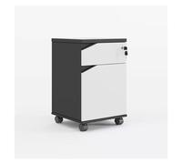 Petite armoire de classement en bois massif avec tiroir de rangement sous le bureau pour fournitures de bureau, support d'imprimante à roulettes, boîte de classement verticale commerciale, taille 38,1