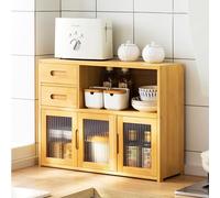 Petite armoire de rangement moderne avec portes et tiroirs pour café, bar, buffet, armoire pour salle à manger, organiser et désencombrer votre cuisine avec style