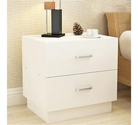 Petite armoire de rangement moderne minimaliste pour chambre à coucher, blanche, 40 x 30 x 40 cm, casier de chevet polyvalent pour l'organisation de la maison et du dortoir