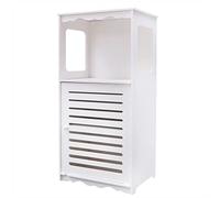 Petite armoire de salle de bain, étroite, petite armoire pour papier toilette, armoire de toilette avec tiroirs, armoire de rangement debout, pour petits espaces, salon, couloir, blanc, 38 x 28 x 80