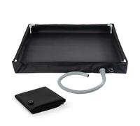 Petite baignade, basse de douche pliable,Base de bain multifonctionnelle - Pan de bassin de bain extérieur avec tuyau de vidange pour le camping sauvage, stand de douche temporaire, nettoyage des anim