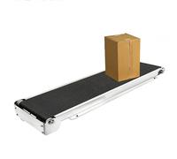 Petite bande transporteuse 460 mm x 118 mm, vitesse 50-400 mm/s, charge de 3 à 8 kg, convoyeur logistique de bureau pour la transformation des aliments et l'emballage des produits, solution efficace