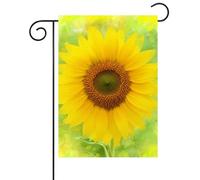 Petite bannière Aquarelle de tournesols, agriculture, paysage d'été et de