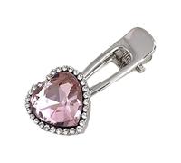 Petite barrette à cheveux en forme de cœur/papillon en forme de bec de canard - Accessoires pour femme - Strass en cristal - Accessoires pour femmes et filles - Épais et fin