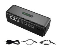 Petite batterie de secours UPS - Alimentation de batterie de secours 10400 mAh - Alimentation compacte sans interruption, caméra WiFi, petit onduleur pour routeur Wi-Fi