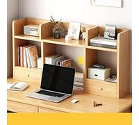Petite Bibliothèque De Bureau En Bois, Étagère De Bureau Autoportante Avec Tiroir, Présentoir Multifonctionnel Pour Fournitures De Bureaus, Pour Bureaus, Salon, Chambre À Coucher(B,120*16*52cm)