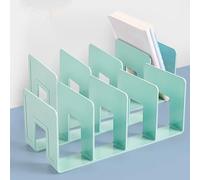 Petite bibliothèque de bureau robuste avec bords lisses pour chambre à coucher et bureau, élégante transparente, blanche, noire, verte, bleue, violette, organiseur idéal (320 x 144 x 130 mm)