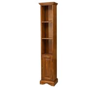 Petite Bibliothèque En Bois Massif Avec Finition Noyer L40xpr30xh196 Cm Multicolore