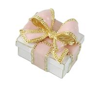 Petite Boîte À Bibelots, Étui À Charnière En Strass En Émail - Boîte À Bibelots À Bijoux Avec Nœud Rétro À Fermeture Magnétique | Pour Femme, Dame, Mère, Adolescente, Grand-mère, Bague, Collier, Brace