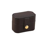 Petite Boite a Bijoux Mini sac de rangement bijoux Portable, boîte voyage Simple for bagues, colliers et boucles d'oreilles(Black)