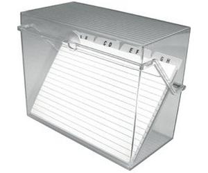 Petite boîte à fiches 'the index', transparent