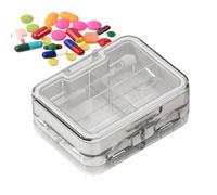 Petite boîte à médicaments portable et compacte - Stockage quotidien ou hebdomadaire pour adultes, personnes âgées, infirmières, voyages, travail