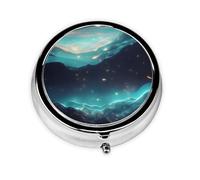 Petite boîte à médicaments Starsa de science-fiction à trois compartiments qui peut être placée dans votre poche ou votre sac à main et peut stocker des vitamines.