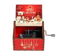 Petite boîte à musique | Boîte à musique classique sculptée manivelle | Boîte à musique gravée, choix parfait pour les cadeaux de Noël, anniversaire, Halloween