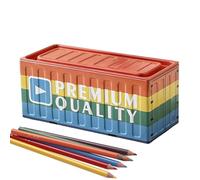 Petite boîte à Outils en métal - Récipient portatif Multifonctionnel en Fer antirouille | Conteneurs avec couvercles - pour Filles Jeunes Adolescents Voyage Maison fête dortoir Appa