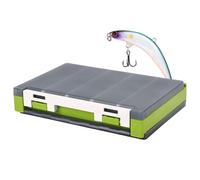 Petite boîte à pêche, appâts de pêche organisés pour attaquants, avec cloisons, manchons d'appâts étanches double face pour truites de pêche