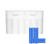 Petite boîte à piles, petit organiseur de piles transparent à 6 compartiments | Conteneur de batterie de protection, étui de transport portable robuste pour accessoires de montre