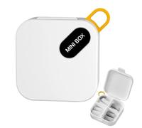 Petite Boîte À Pilules, Boîtes Vides de Rangement, Organisateur Portable Multifonction à Compartiments pour Épingles, Anneaux, Colliers, Bonbons, Pochette, Boucles d'Oreilles