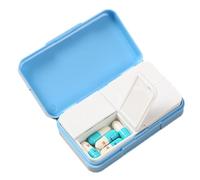 Petite boîte à pilules portable, pilulier à 4 compartiments, pilulier quotidien, pilulier de voyage, pilulier de poche, organiseur de pilules compact, boîte à pilules pour sac à main, souple