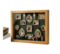 Petite Boîte à s de Musée à Faire Soi-Même | Décor de Mémoire avec Mini Figurines | Cadre d'Mini Musée - pour Mariage Anniversaire Vacances Appartement Ferme Hôtel Dortoir Salon Chambre