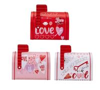 Petite boîte aux lettres en fer blanc - Délicate polyvalente et décorative | Belle boîte aux lettres délicate pour salle de classe, salle de classe, Saint-Valentin, échange, fête, bureau