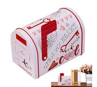Petite boîte aux lettres en tôle étamée, boîte aux lettres en étain de San - Boîte à cartes de San Boîtes aux lettres créatives pour San - Boîte aux lettres pour la classe Boîte aux lettres pour bi
