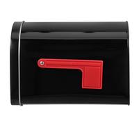 Petite Boîte aux Lettres en Tôle Noire, Style Élégant pour Bureau