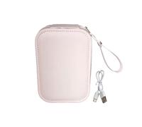 Petite boîte de maquillage avec LED en verre Boîte de rangement pour bijoux Trousse de maquillage Convient pour les voyages et l'utilisation quotidienne, a