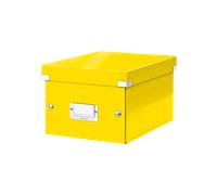 Petite Boîte de rangement en Carton A5+ avec couvercle - Jaune